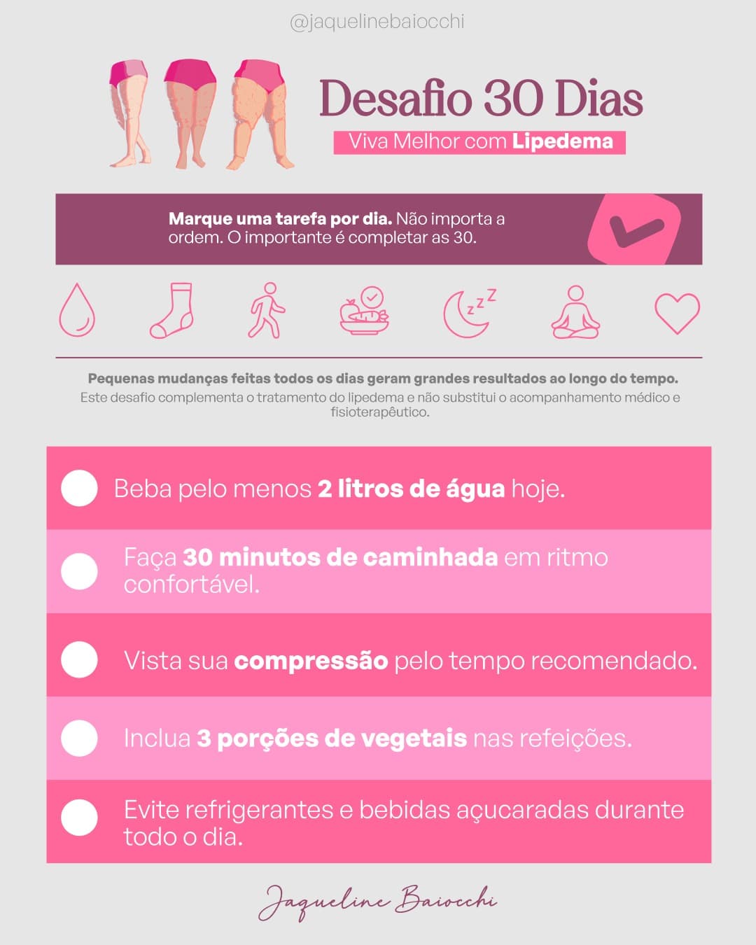Prévia da folha com as 30 atitudes do desafio.